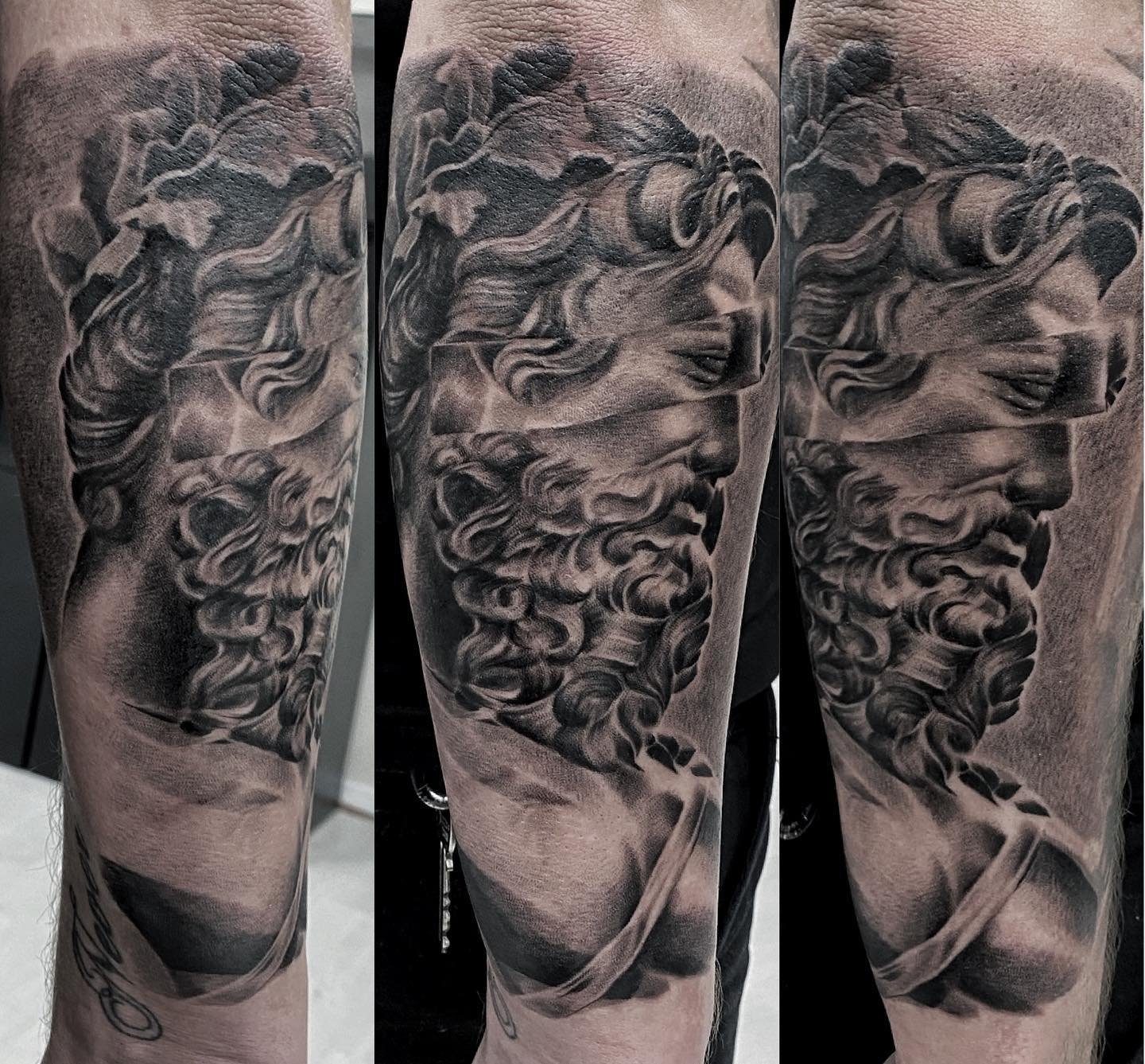 Cover-up tattoo transformation before and after