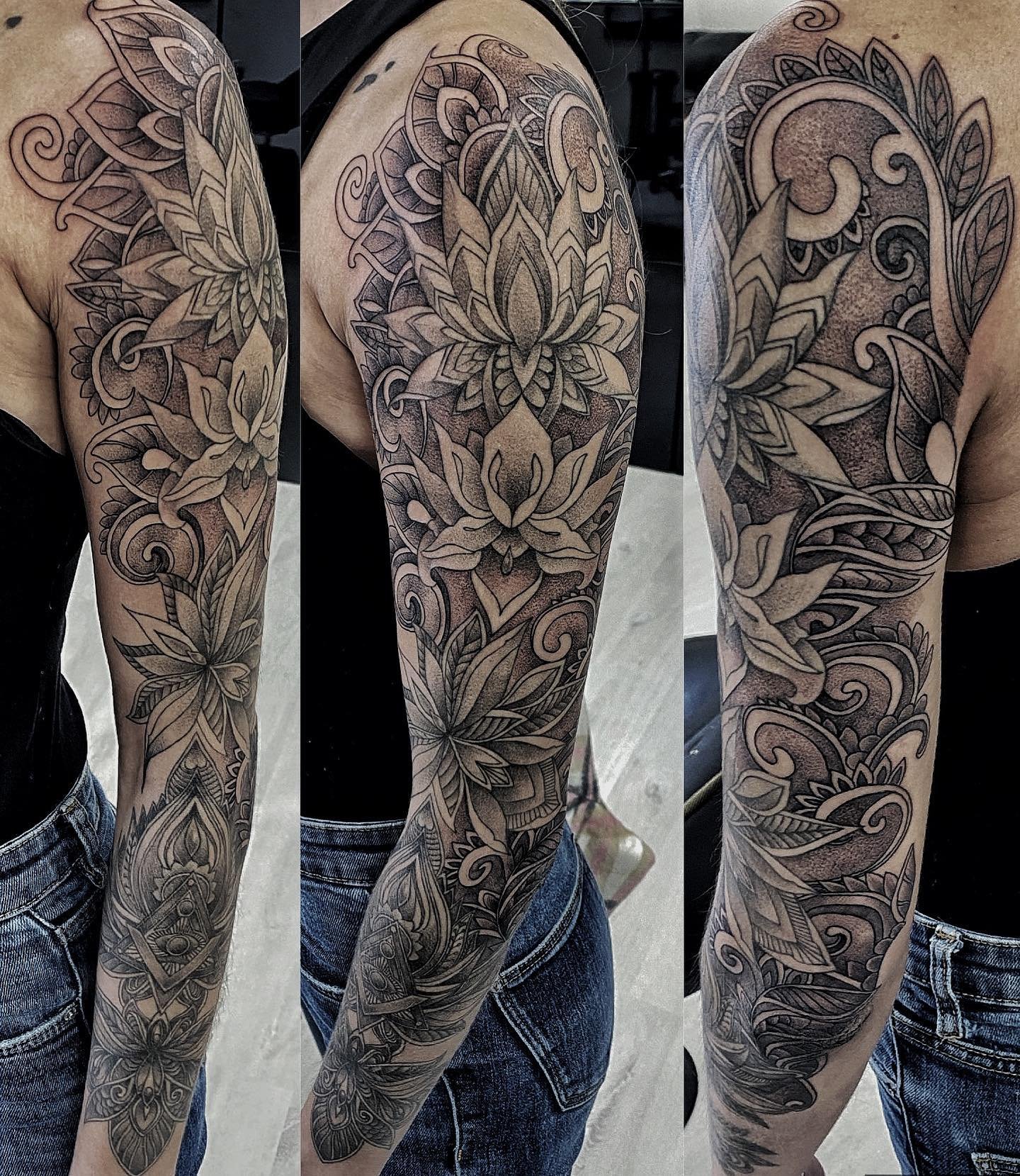 Minimal fine line tattoo on forearm by Dubai tattoo artist