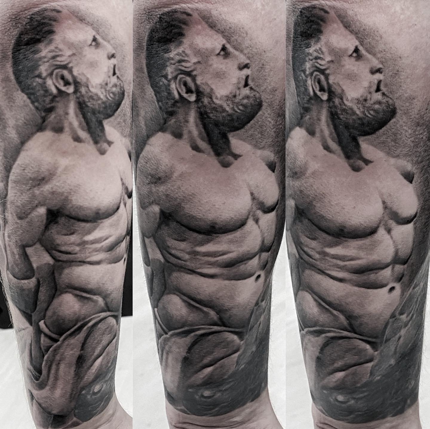Color realism tattoo work in progress