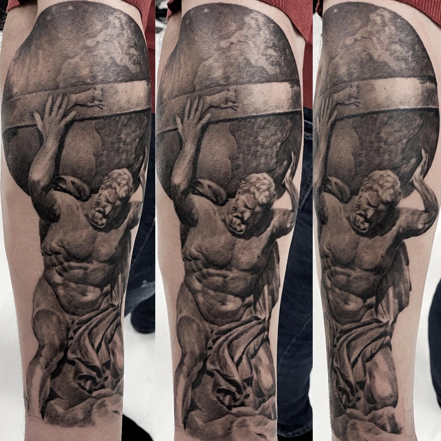 Minimal fine line tattoo on forearm by Dubai tattoo artist