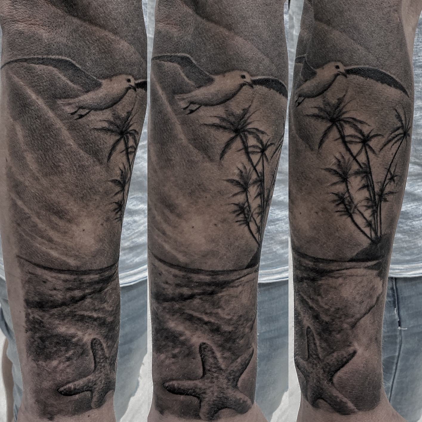 Full sleeve tattoo completed in Dubai studio