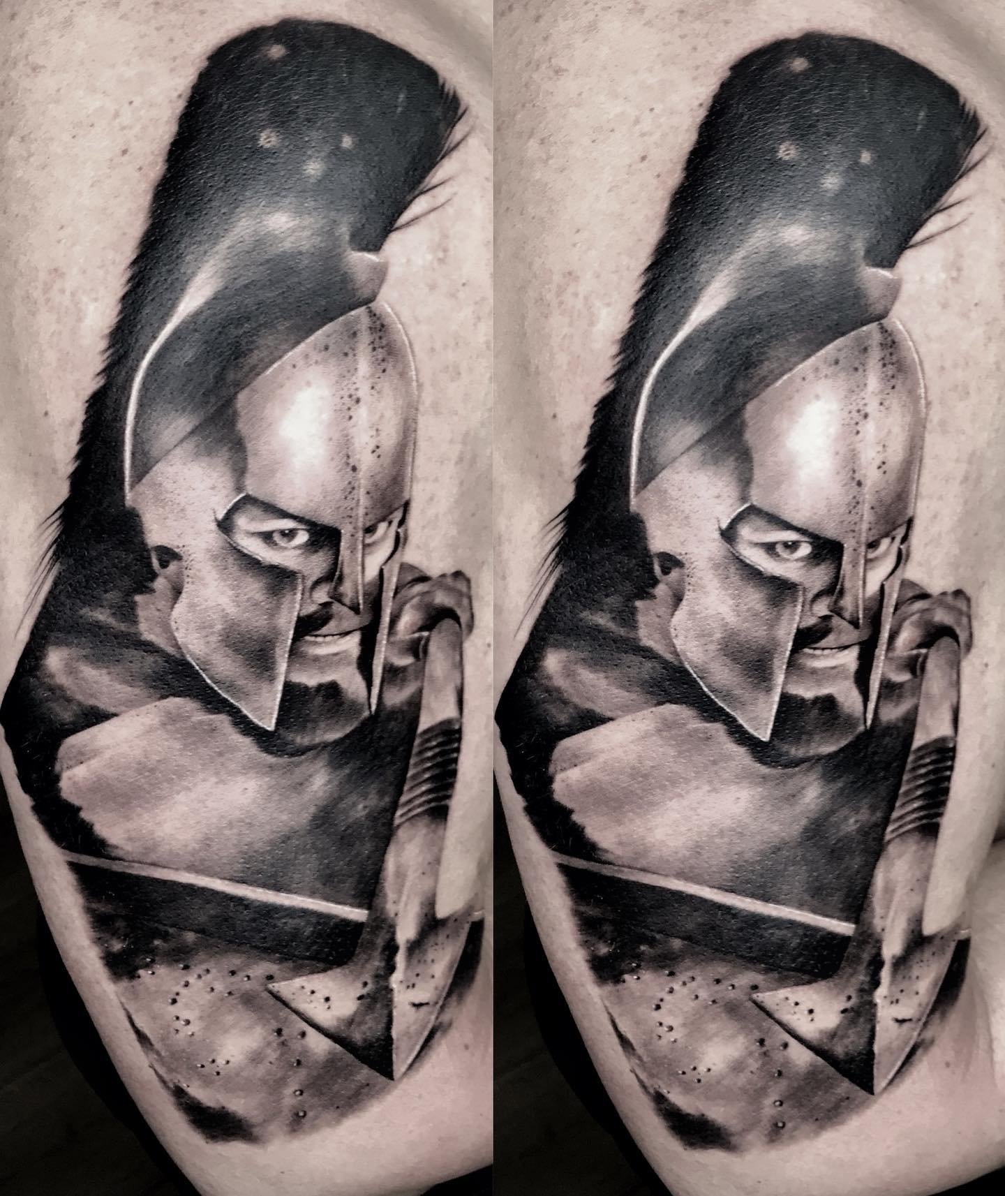 Color realism tattoo work in progress