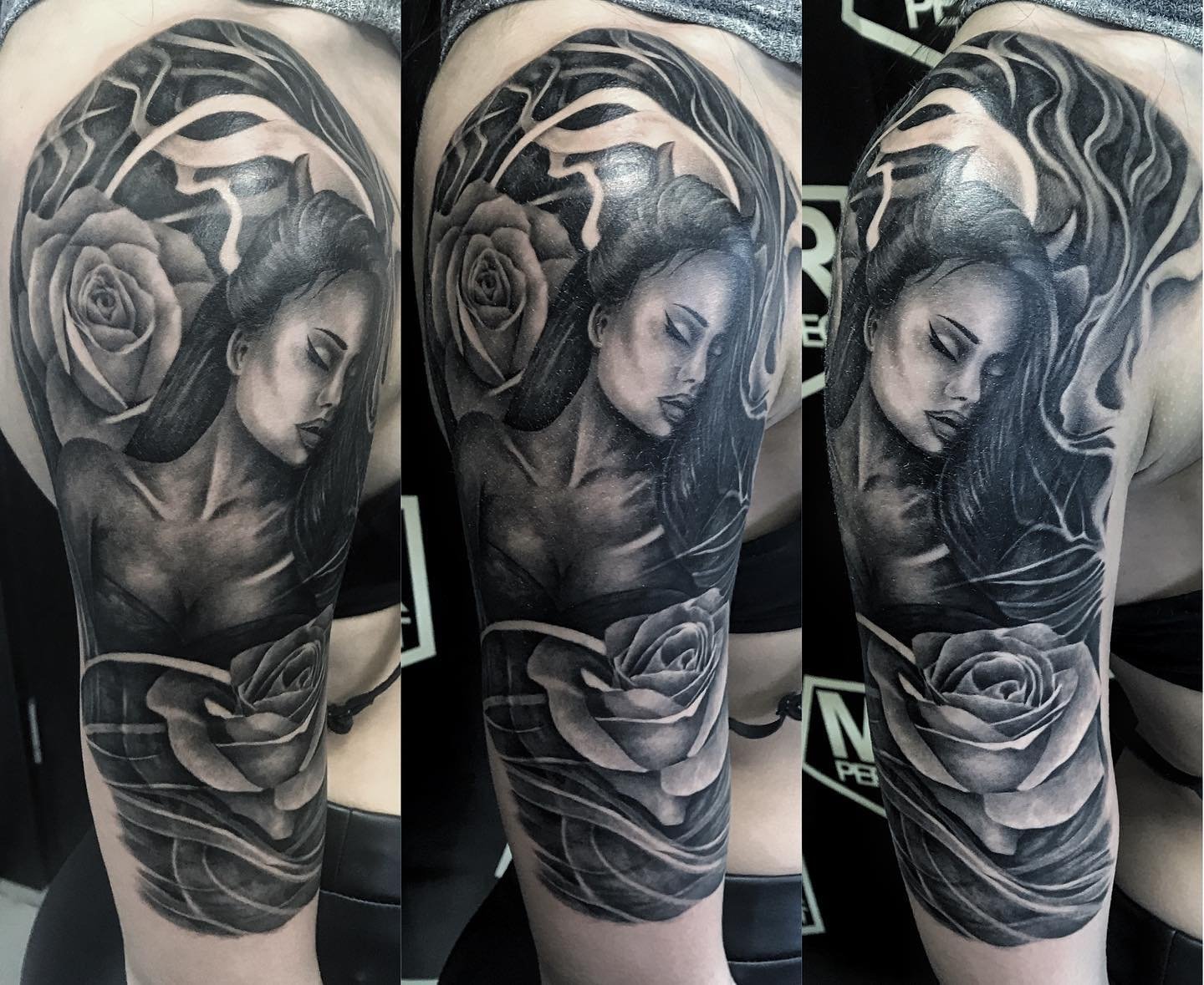 Full sleeve tattoo completed in Dubai studio