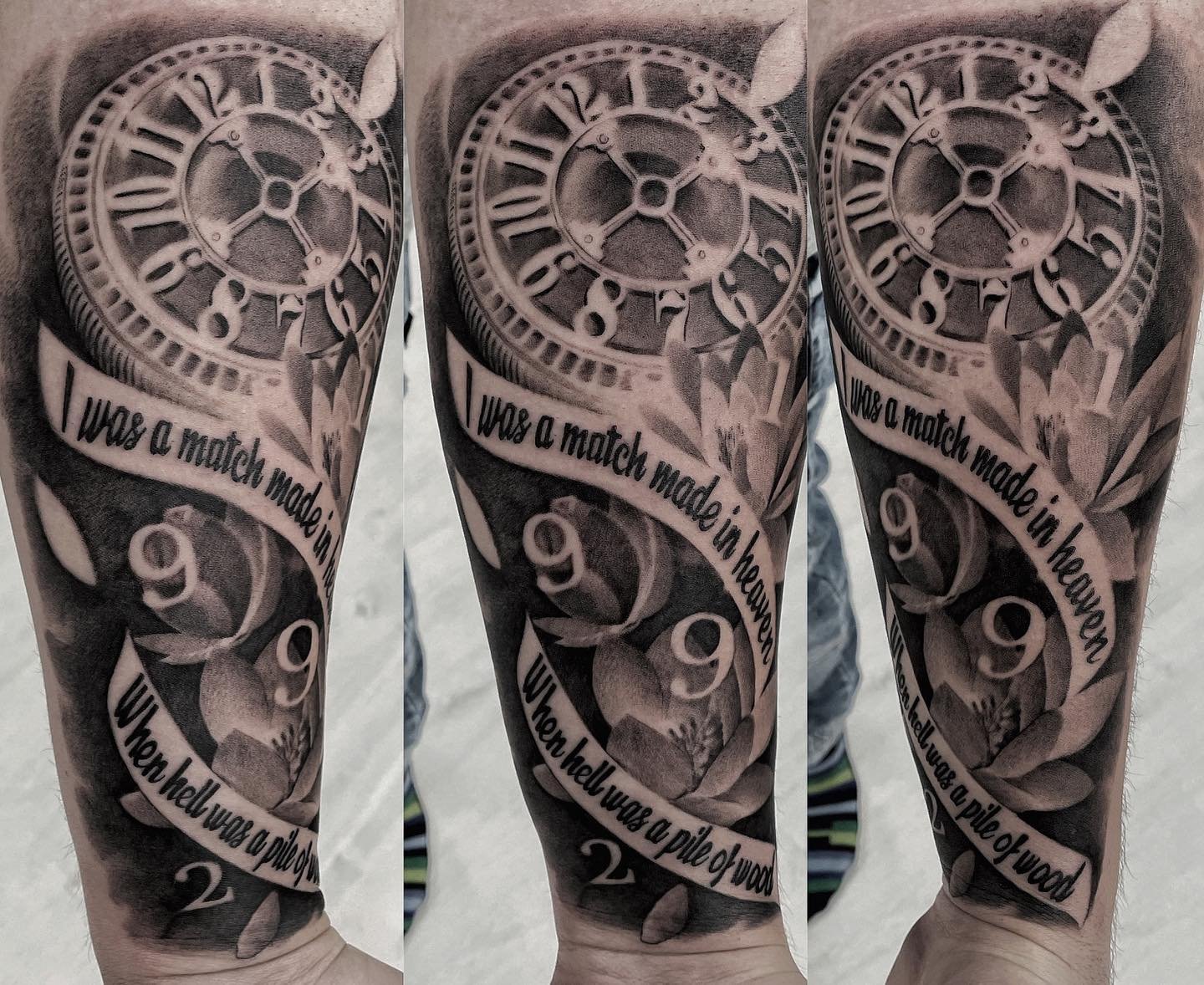 Cover-up tattoo transformation before and after