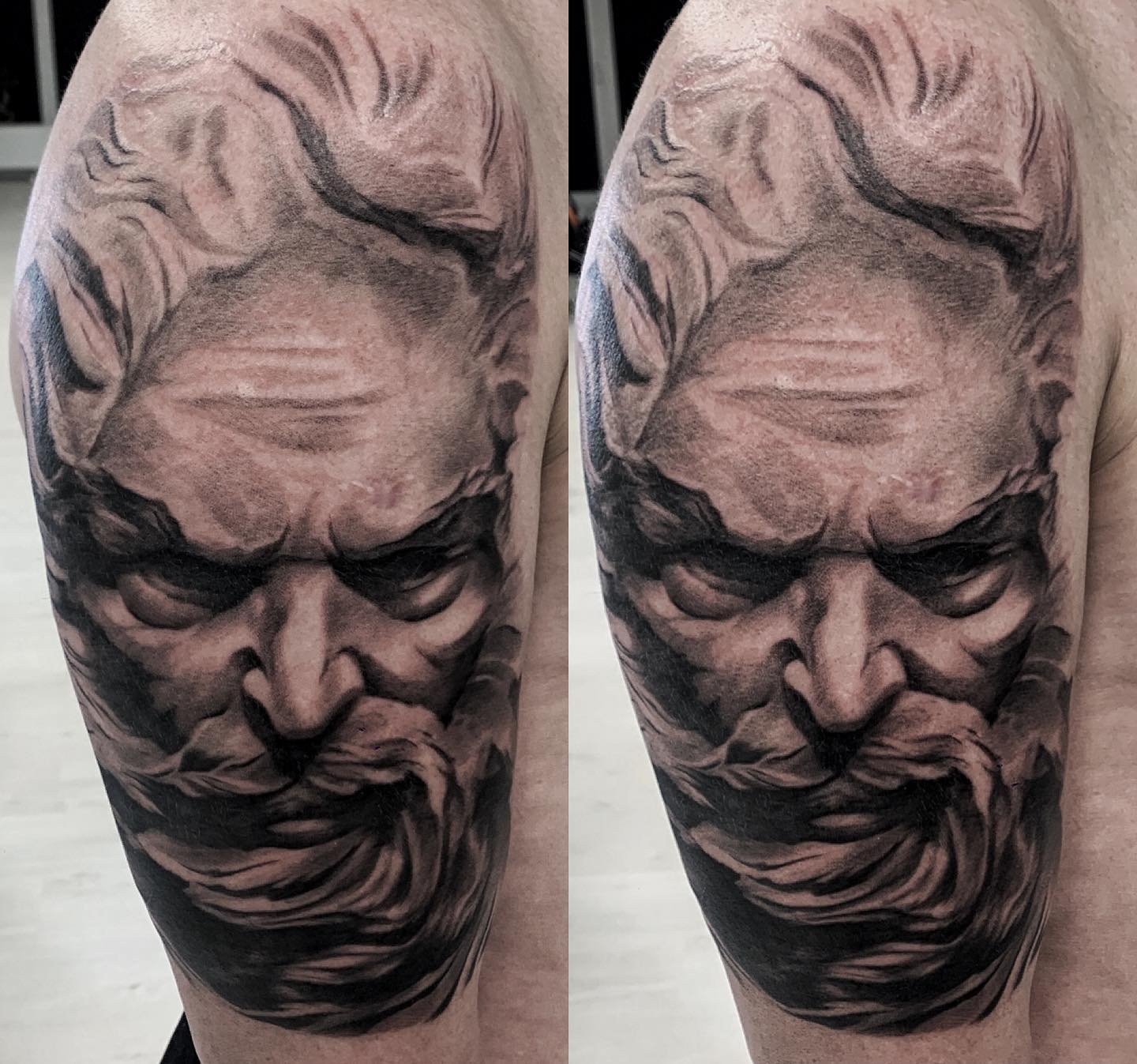 Minimal fine line tattoo on forearm by Dubai tattoo artist